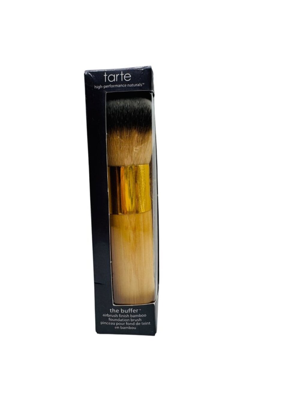Tarte Airbrush Finish Bamboo Foundation Brush "The Buffer" High-Performance Natu